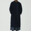 Cappotto in denim giapponese con spalle scese