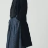 Cappotto in denim giapponese con spalle scese