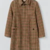 Cappotto in lana a quadri vivaci