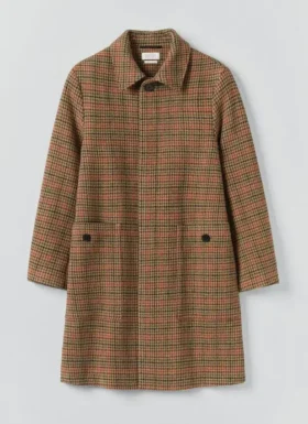 Cappotto in lana a quadri vivaci Cappotto in lana a quadri vivaci