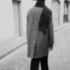 Cappotto in lana a quadri vivaci