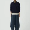 Cardigan con tasche applicate in lana e lino Cardigan con tasche applicate in lana e lino