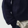 Cardigan con tasche applicate in lana e lino Cardigan con tasche applicate in lana e lino