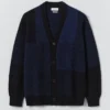 Cardigan in lana britannica jacquard Cardigan in lana britannica jacquard