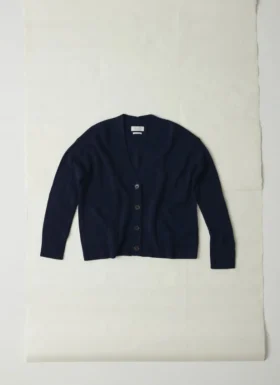 Cardigan squadrato in lana e cashmere Ffion