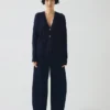 Cardigan squadrato in lana e cashmere Ffion