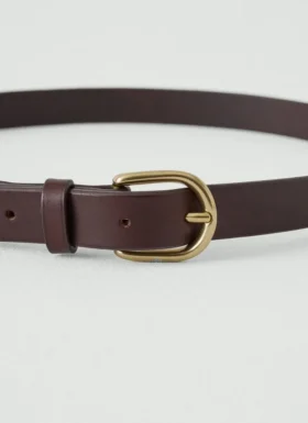 Cintura sottile in pelle con fibbia Laperruque Cintura sottile in pelle con fibbia Laperruque