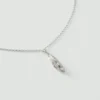 Collana Alba in argento con baccello di cardamomo Collana Alba in argento con baccello di cardamomo