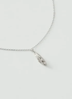Collana Alba in argento con baccello di cardamomo