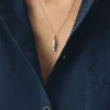 Collana Alba in argento con baccello di cardamomo Collana Alba in argento con baccello di cardamomo