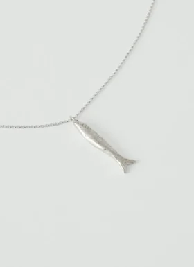 Collana con ciondolo a forma di pesce in argento Alba