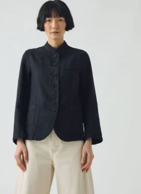 Giacca elegante in cotone e lino
