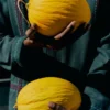 Giacca in cotone a righe ricamata a mano Giacca in cotone a righe ricamata a mano
