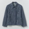 Giacca in denim a righe Hickory Giacca in denim a righe Hickory