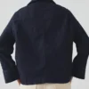 Giacca in denim indaco biologico a maniche larghe Giacca in denim indaco biologico a maniche larghe