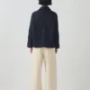 Giacca in denim indaco biologico a maniche larghe Giacca in denim indaco biologico a maniche larghe