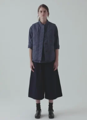 Gilet con lacci laterali a righe ferroviarie
