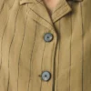 Gilet in cotone e lino a righe Gilet in cotone e lino a righe