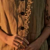 Gilet in cotone e lino a righe Gilet in cotone e lino a righe