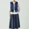 Gilet in maglia patchwork di lana Gilet in maglia patchwork di lana