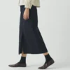 Gonna dritta in denim indaco Gonna dritta in denim indaco