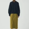 Gonna dritta in twill di cotone