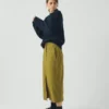 Gonna dritta in twill di cotone