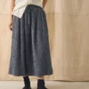 Gonna in cotone stropicciato Gonna in cotone stropicciato