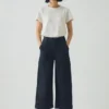 Jeans Annie in denim biologico con bottoni laterali