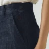 Jeans Annie in denim biologico con bottoni laterali