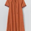 Kaftan in cotone a quadri Bistrot Kaftan in cotone a quadri Bistrot
