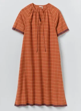 Kaftan in cotone a quadri Bistrot Kaftan in cotone a quadri Bistrot