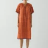 Kaftan in cotone a quadri Bistrot Kaftan in cotone a quadri Bistrot