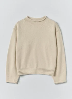 Maglione a collo alto in cotone