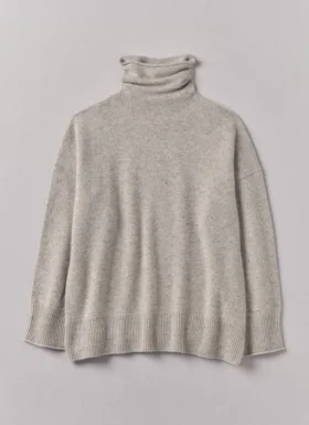 Maglione a collo alto in lana e cashmere