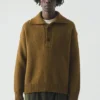 Maglione in lana con mezza abbottonatura Maglione in lana con mezza abbottonatura