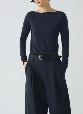 Maglione in lana pregiata e cashmere