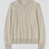 Maglione in lino e cotone con collo rotondo Maglione in lino e cotone con collo rotondo