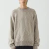 Maglione in lino e cotone con collo rotondo Maglione in lino e cotone con collo rotondo