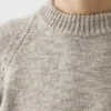 Maglione in lino e cotone con collo rotondo Maglione in lino e cotone con collo rotondo
