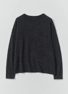 Maglione in maglia fine di cotone e lino