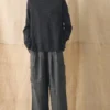 Maglione in maglia fine di cotone e lino