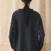 Maglione in maglia fine di cotone e lino