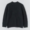 Maglione in misto lana e cotone a coste Maglione in misto lana e cotone a coste