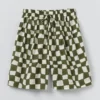 Pantaloncini a quadri stampati a mano Pantaloncini a quadri stampati a mano