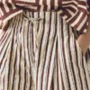 Pantaloncini a righe sorbetto con stampa a blocchi Pantaloncini a righe sorbetto con stampa a blocchi
