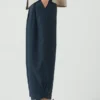 Pantaloni a gamba larga Carys in micro pied-de-poule