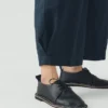 Pantaloni a gamba larga Carys in micro pied-de-poule