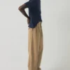 Pantaloni a gamba larga in tela di cotone Bill