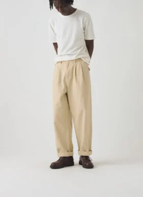 Pantaloni a gamba larga in tela di cotone Bill